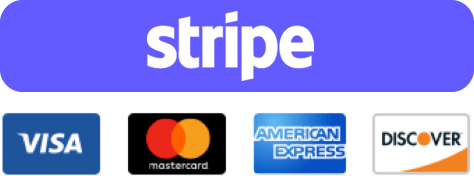 Our payments are powered by Stripe.